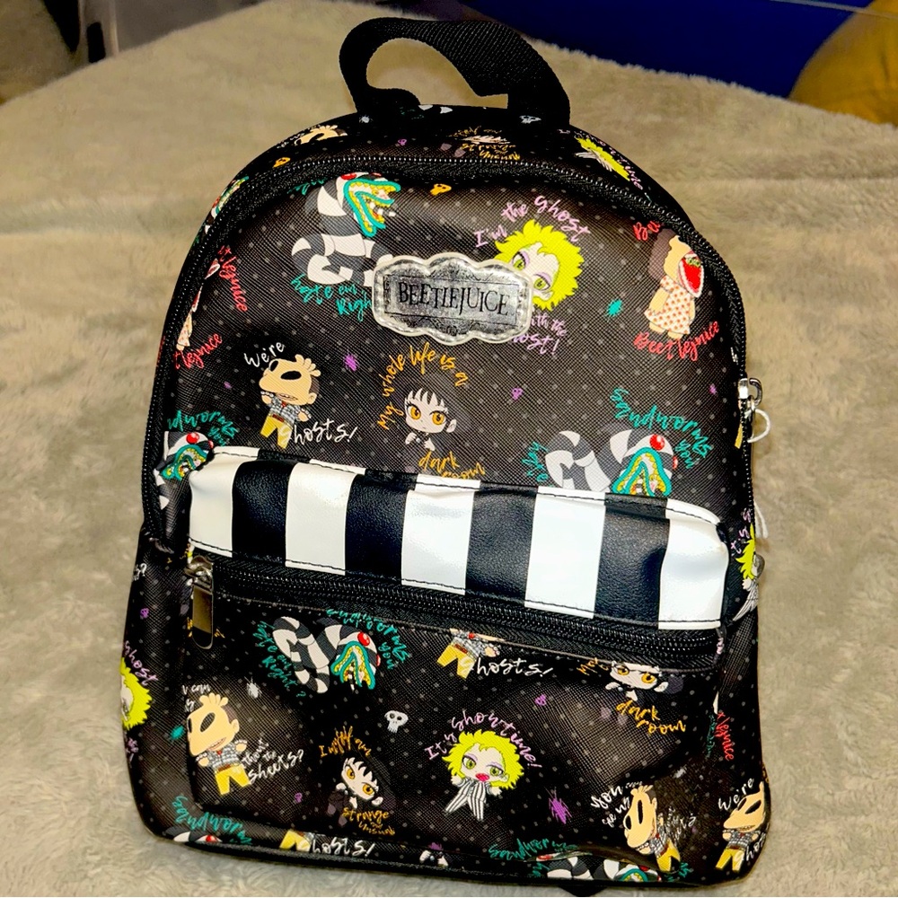 New Beetlejuice Women's Mini Backpack